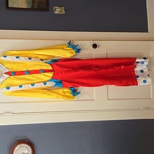 Spirit adult clown costume and accessories Sz L